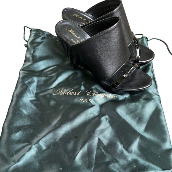 Robert Clergerie Women's Dielo Slide Sandals Black 6.5 box - Picture 13 of 15